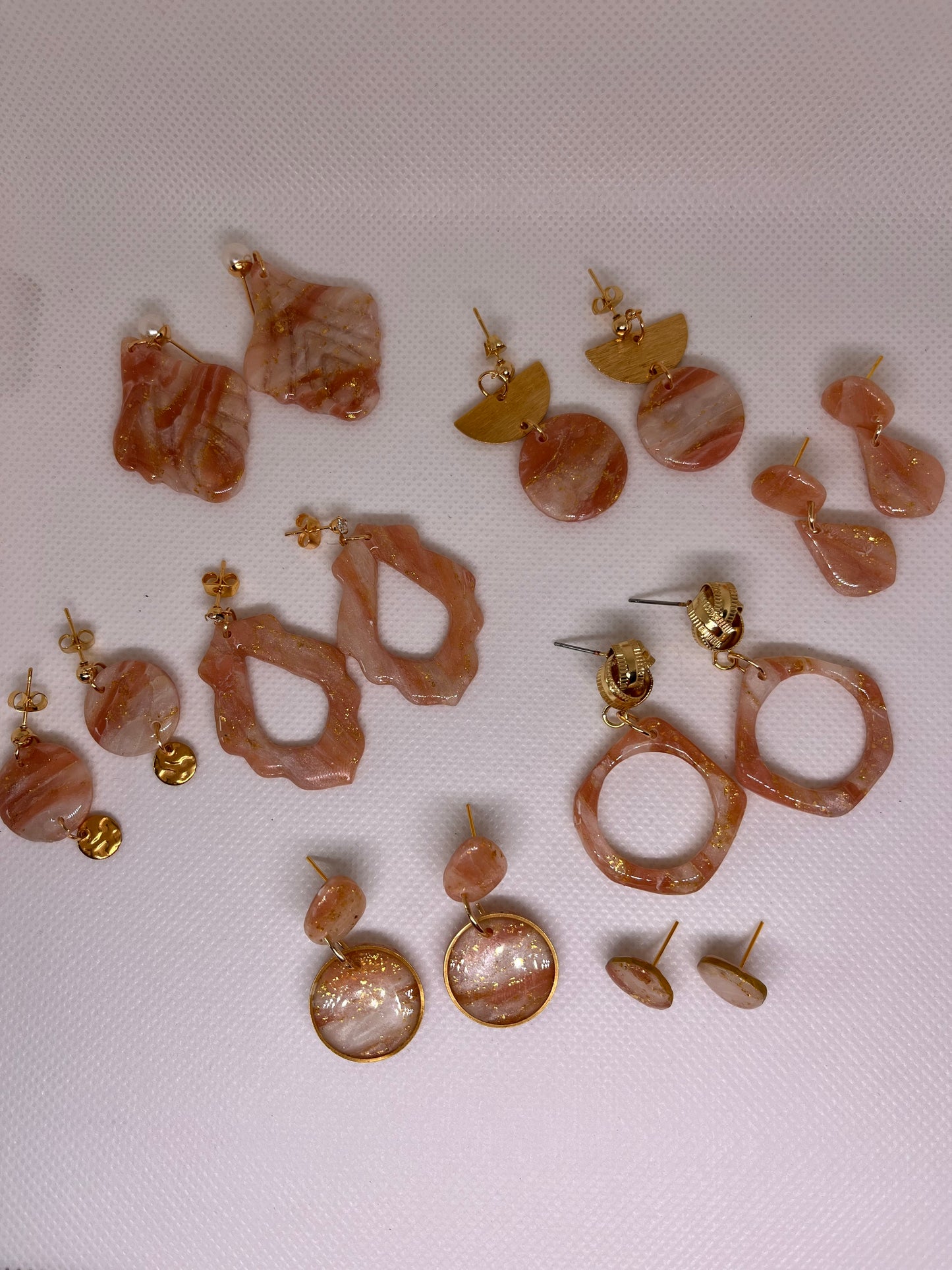 Sand coloured shell dangle