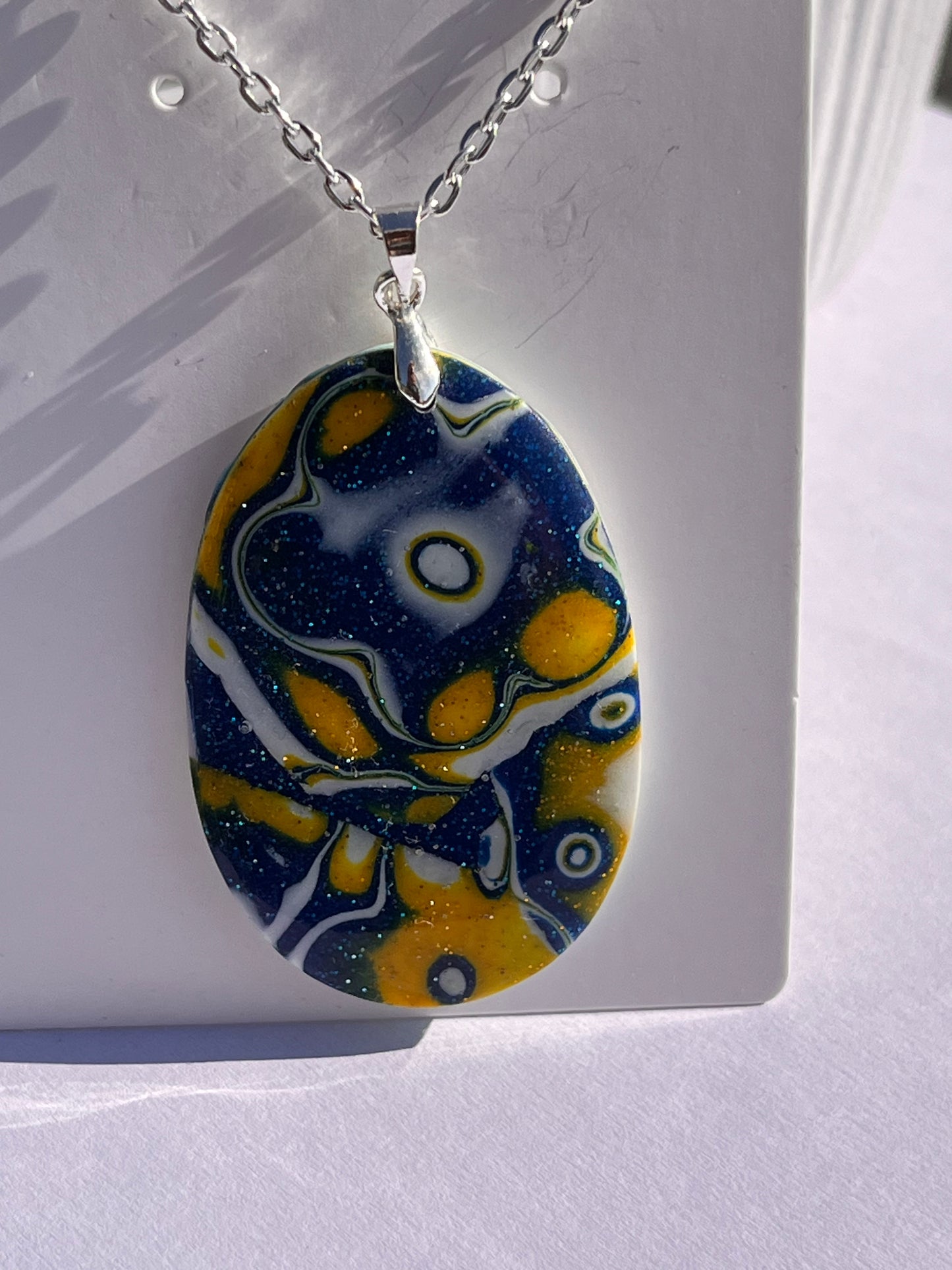 Night and Day Oval Pendant
